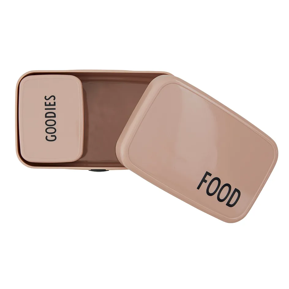 Design Letters snack box for lunch box, nude Design Letters