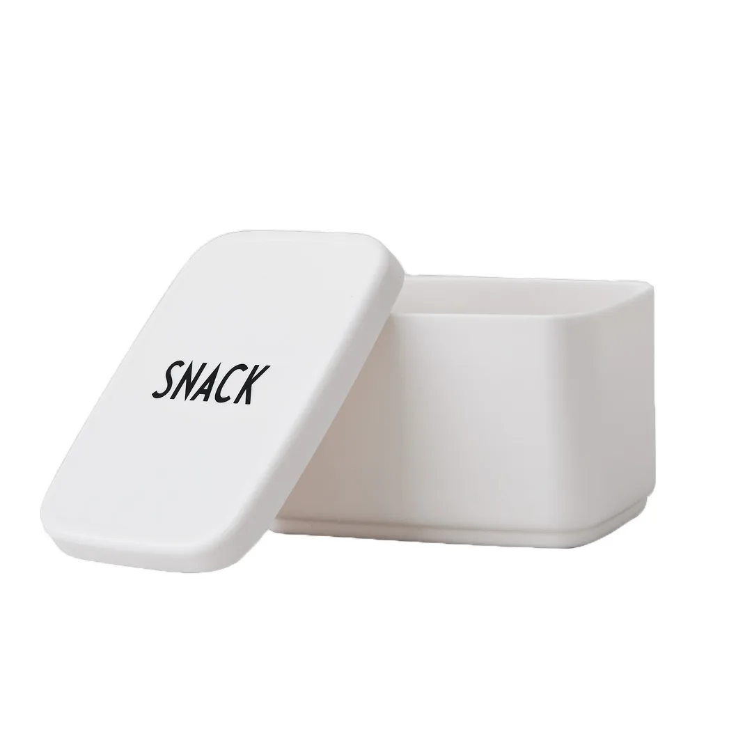 Design Letters snack box for lunch box white | Scandinavian Design | Lunch boxes & food containers | White