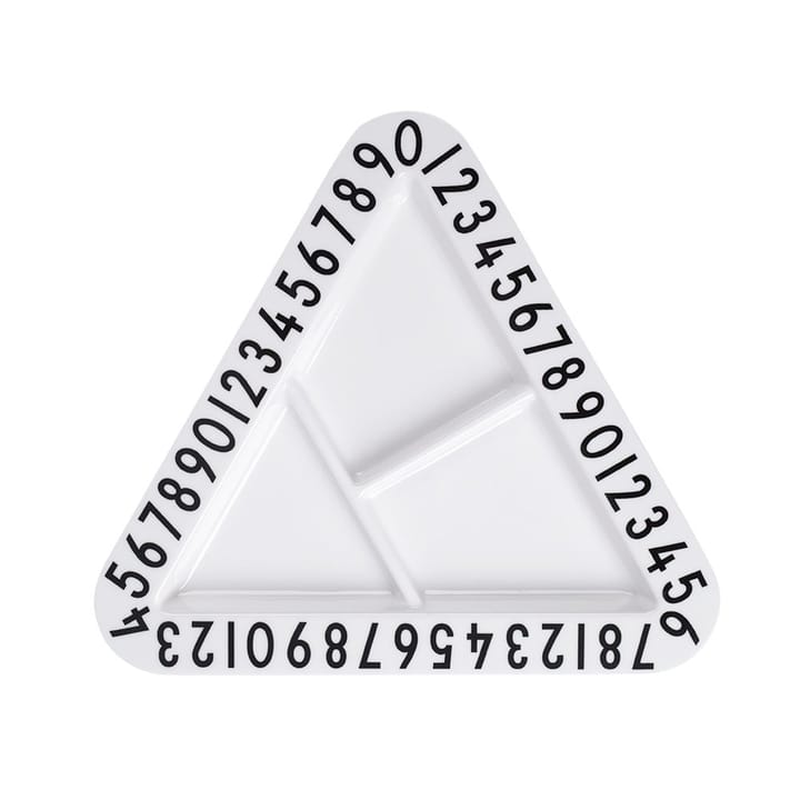 Design Letters snack plate melamine - triangular - Design Letters