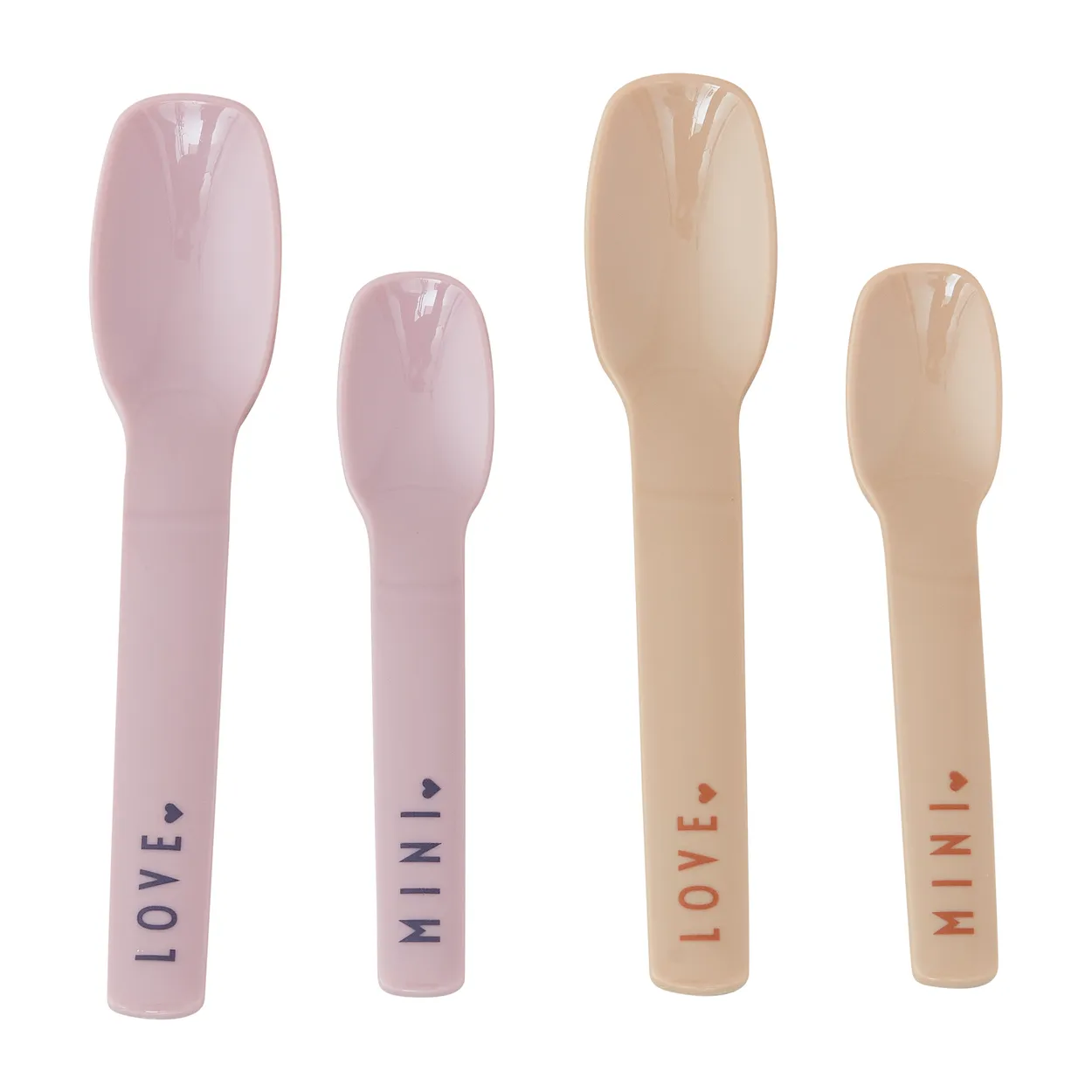 Design Letters spoon favourite mini 4 pieces Lavender