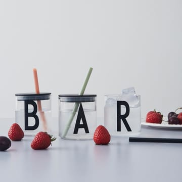 Design Letters straw with lid - Nude - Design Letters