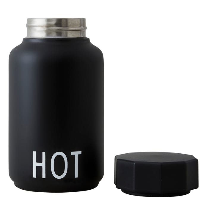 Design Letters Hot Thermo Bottle Black