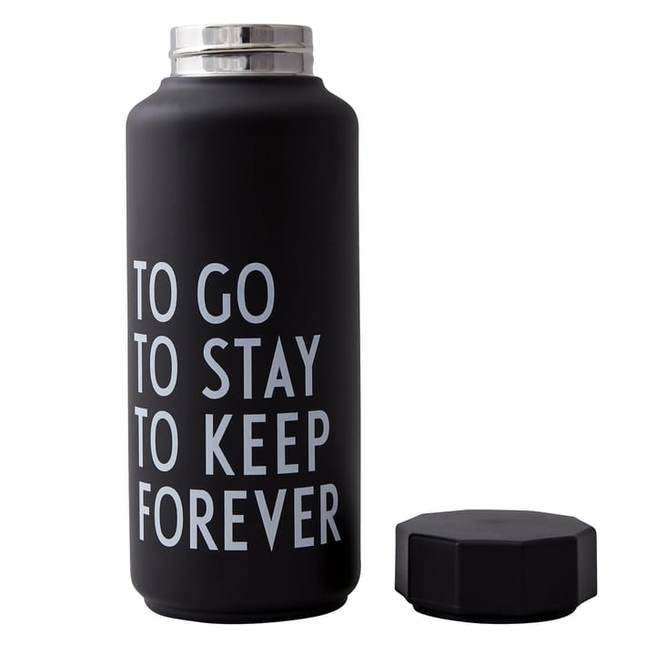Design Letters thermal flask special edition, black Design Letters