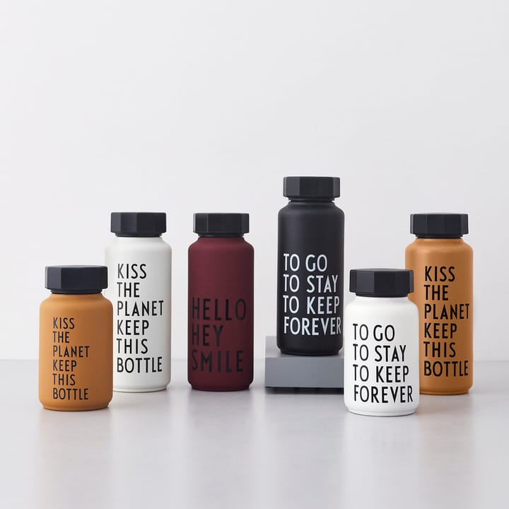 Design Letters thermal flask special edition, black Design Letters