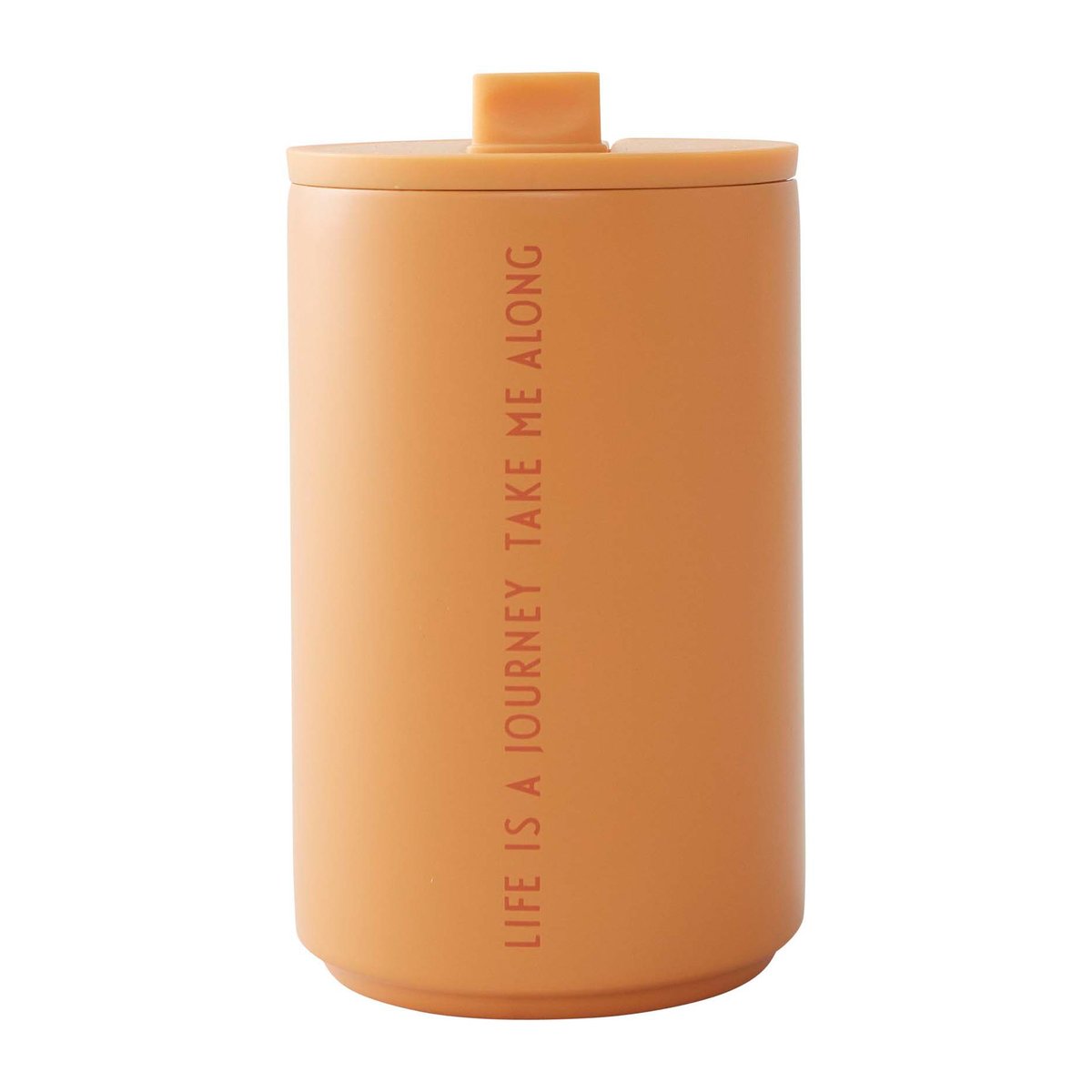 Design Letters thermal mug Life-orange | Scandinavian Design | Thermal flasks & travel mugs | Orange