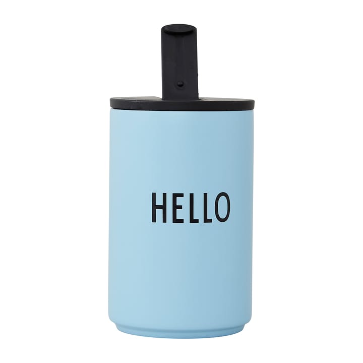 Design Letters thermal mug - Light blue-hello - Design Letters