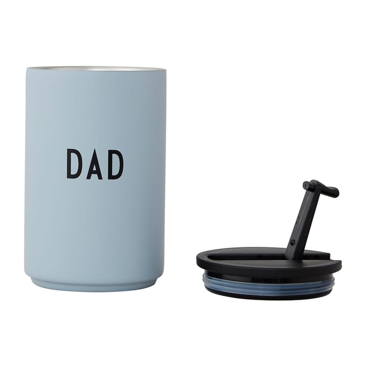 Design Letters thermal mug - Light grey-dad - Design Letters