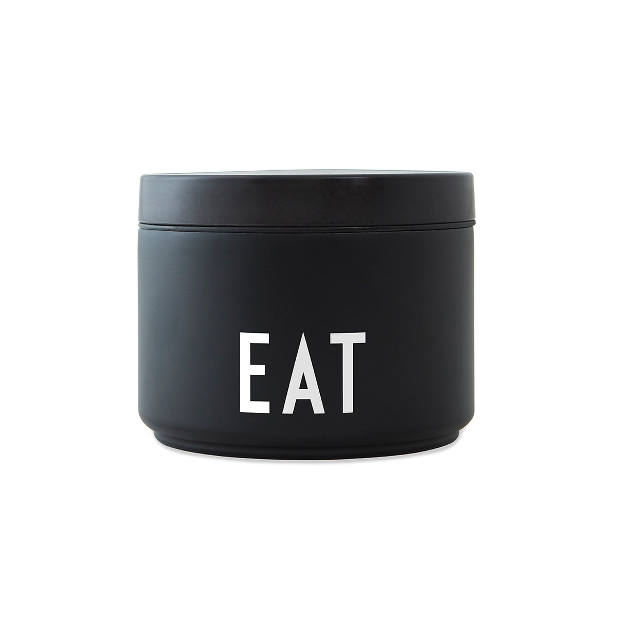 Design Letters thermos-box small black and white | Scandinavian Design | Lunch boxes & food containers | Black