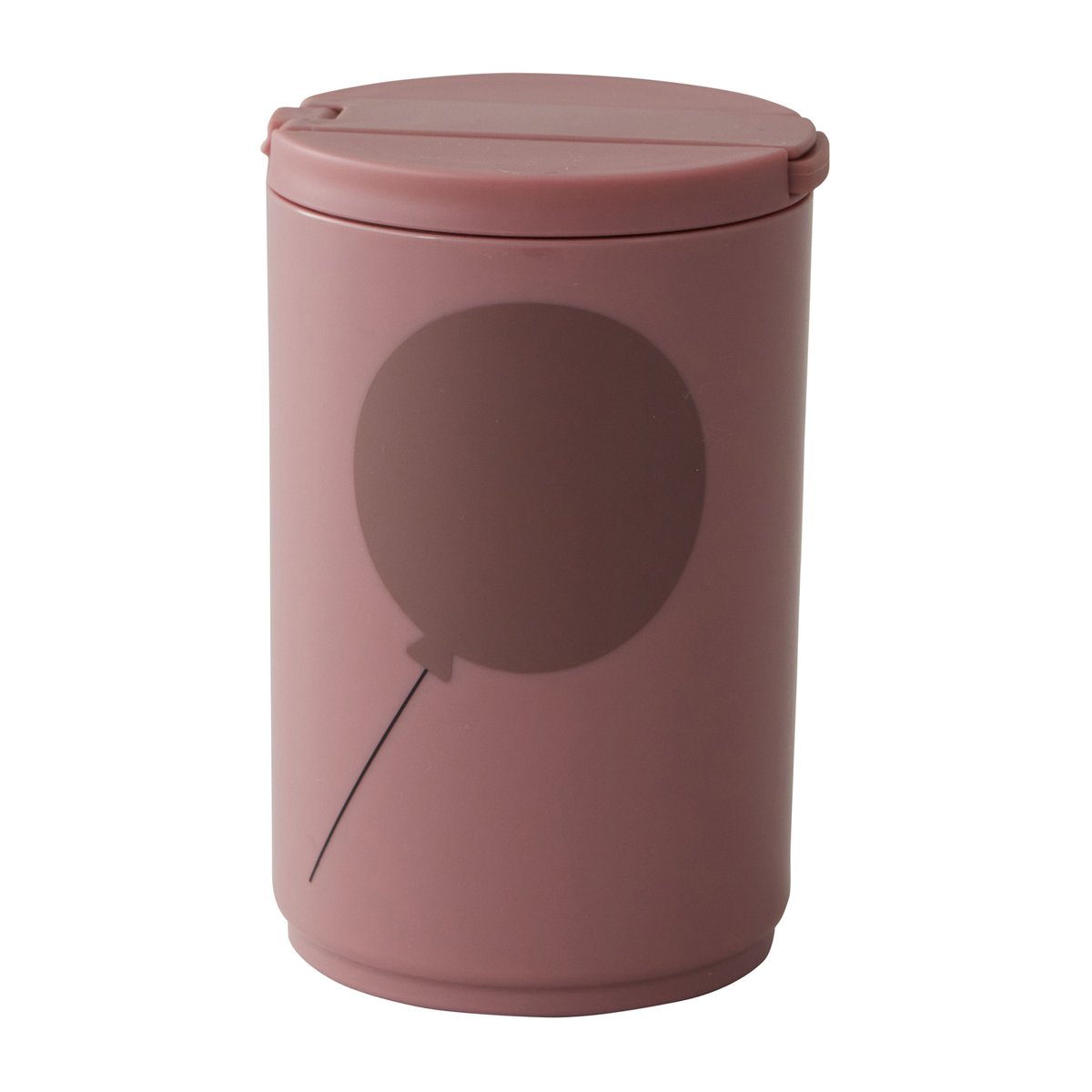 Design Letters thermos mug with straw 33 cl Ash rose