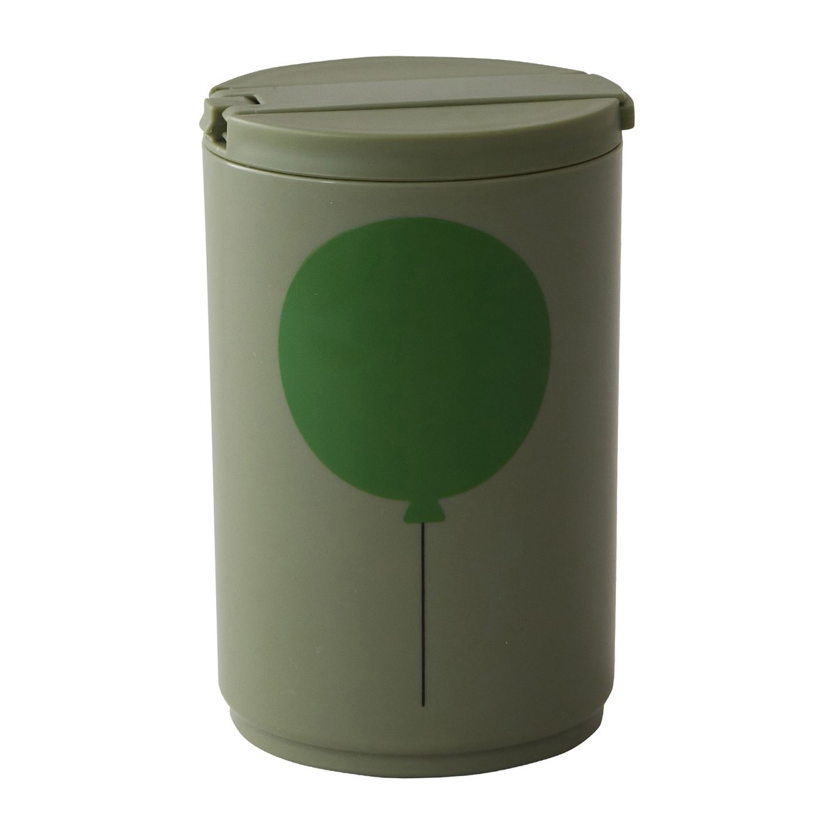 Design Letters thermos mug with straw 33 cl Forest green