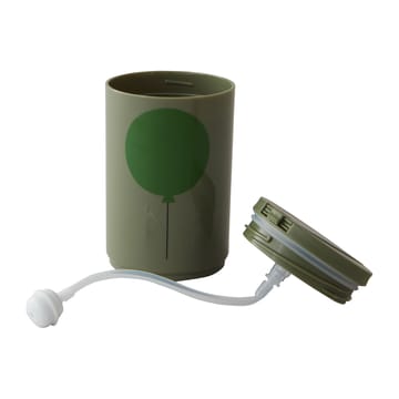 Design Letters thermos mug with straw 33 cl - Forest green - Design Letters
