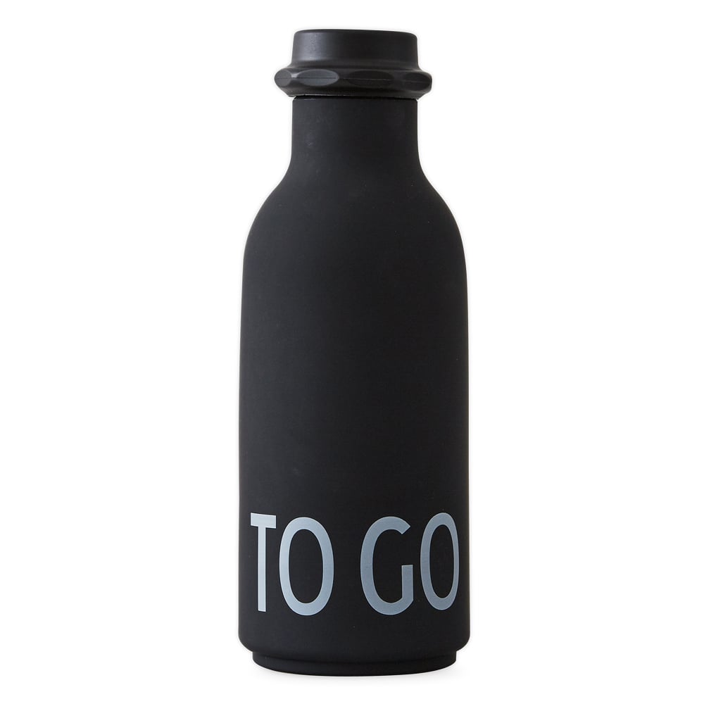 Design Letters TO GO bottle black | Scandinavian Design | Water bottles | Black