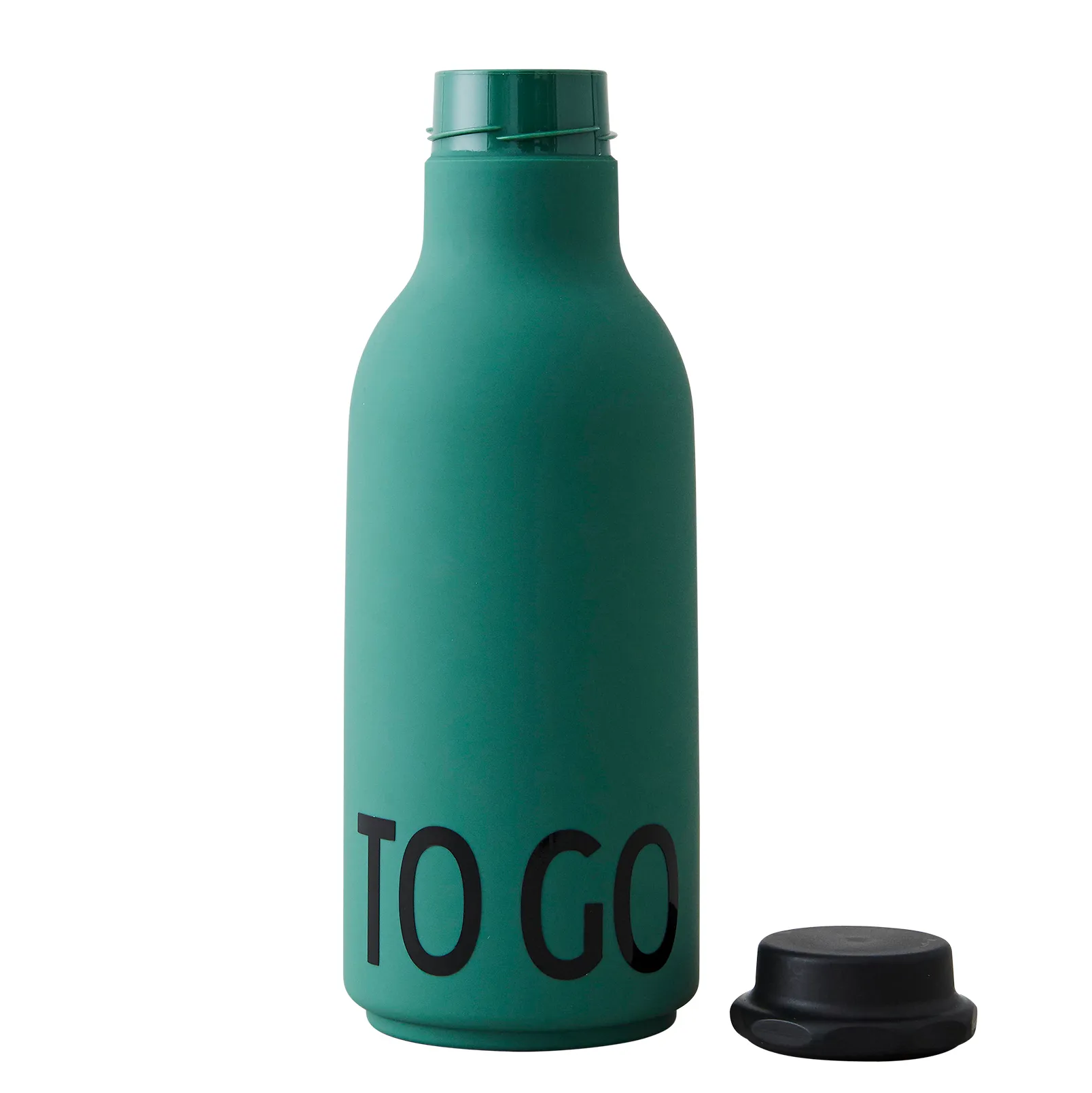 Design Letters TO GO bottle, Dark green Design Letters