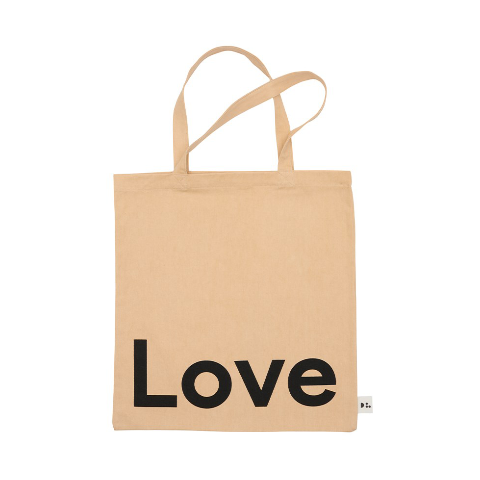 Design Letters Design Letters Tote bag Love-beige | Scandinavian Design | Storage baskets | Beige