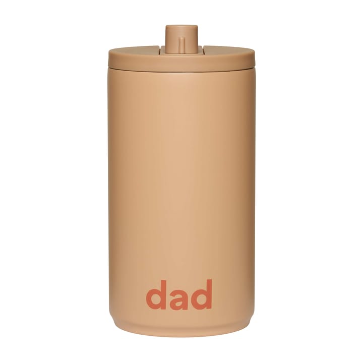 Design Letters travel mug 35 cl - Dad-beige - Design Letters