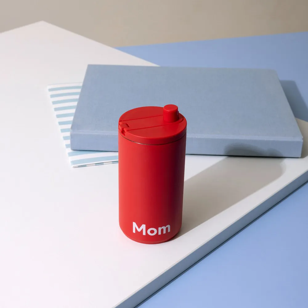 Design Letters travel mug 35 cl, Mom-Coral Design Letters