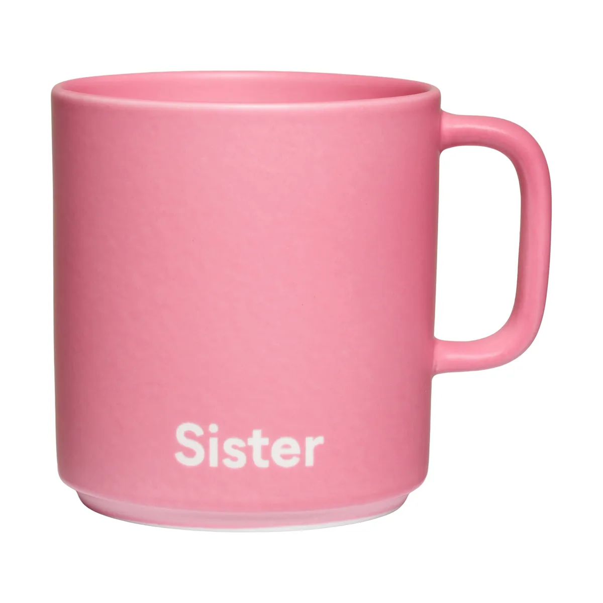 Design Letters Design Letters VIP favourite cup with handle 25 cl Sister-pink