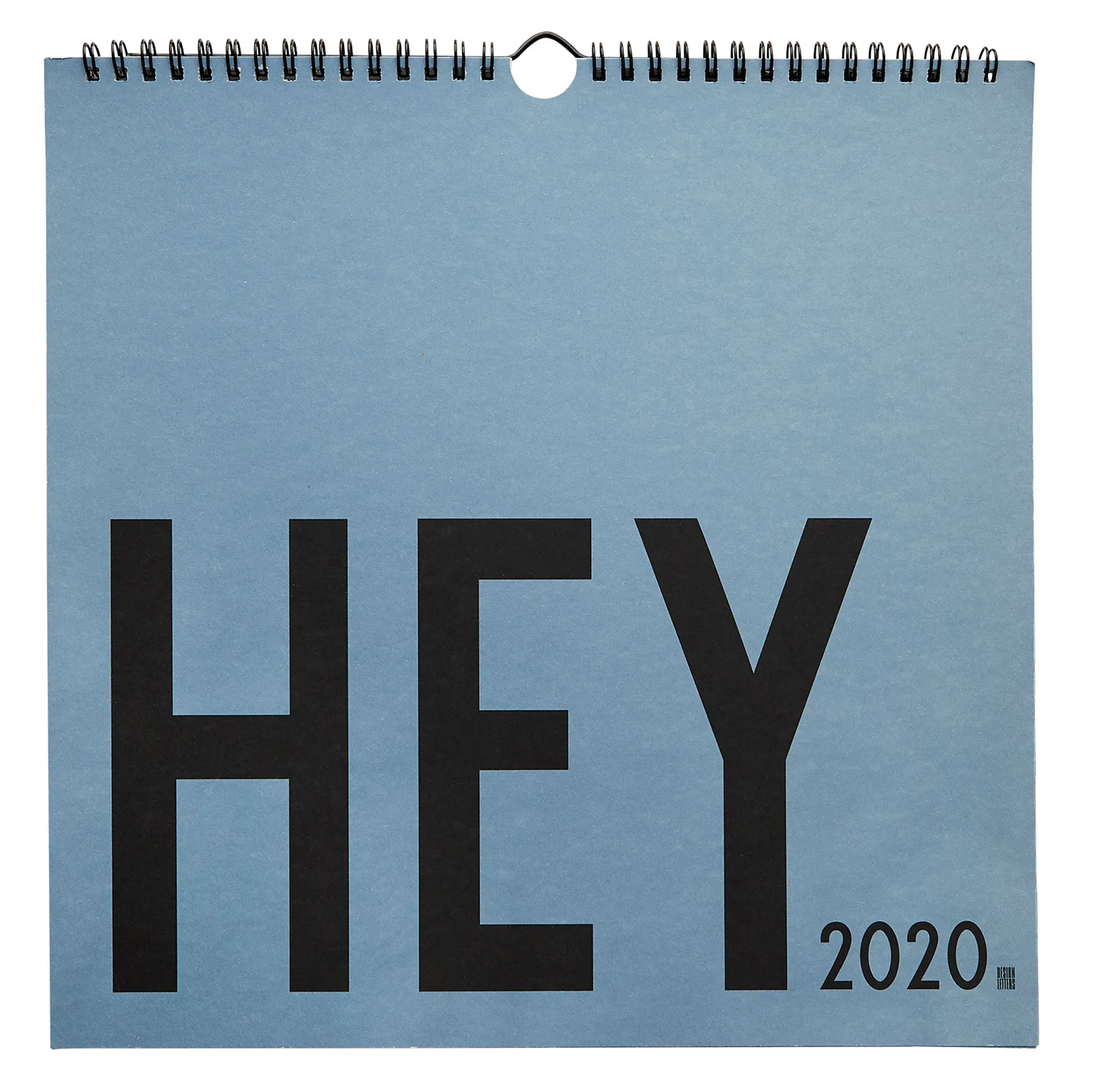 Design Letters wall calendar 2020, Blue Design Letters