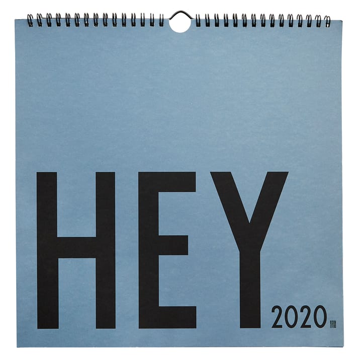 Design Letters wall calendar 2020 - Blue - Design Letters