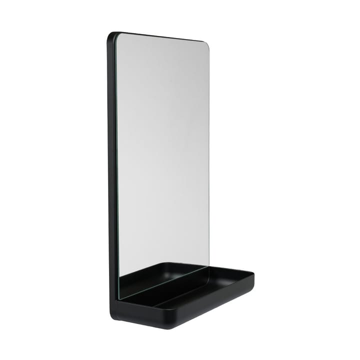 Design Letters Wall-mounted mirror with shelf - Black - Design Letters