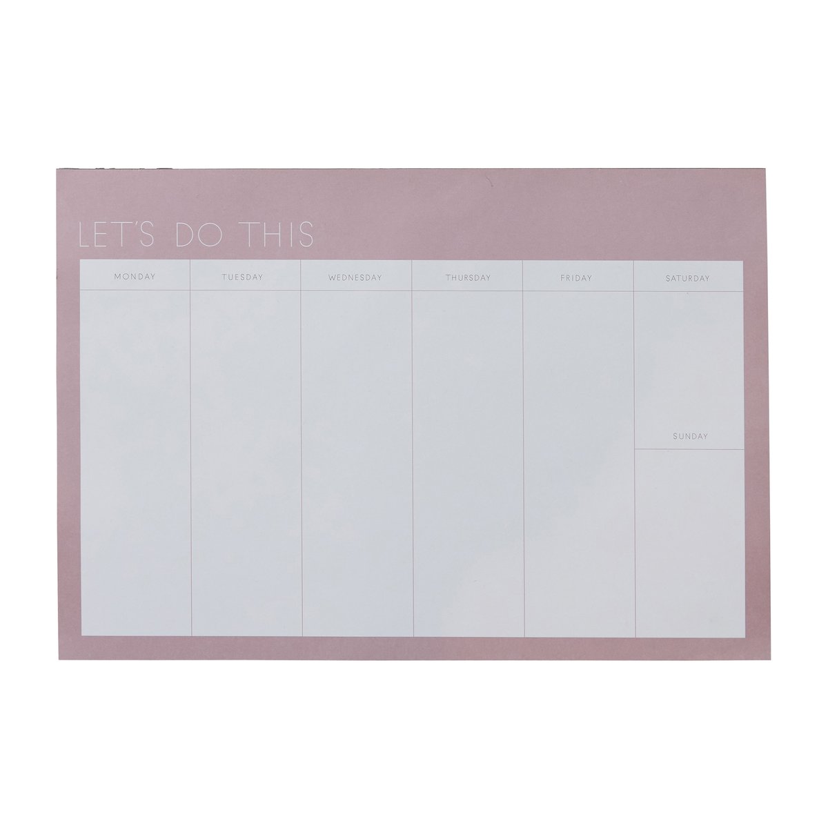 Design Letters weekly planner paper Lavender | Scandinavian Design | Calendars & notebooks | Purple