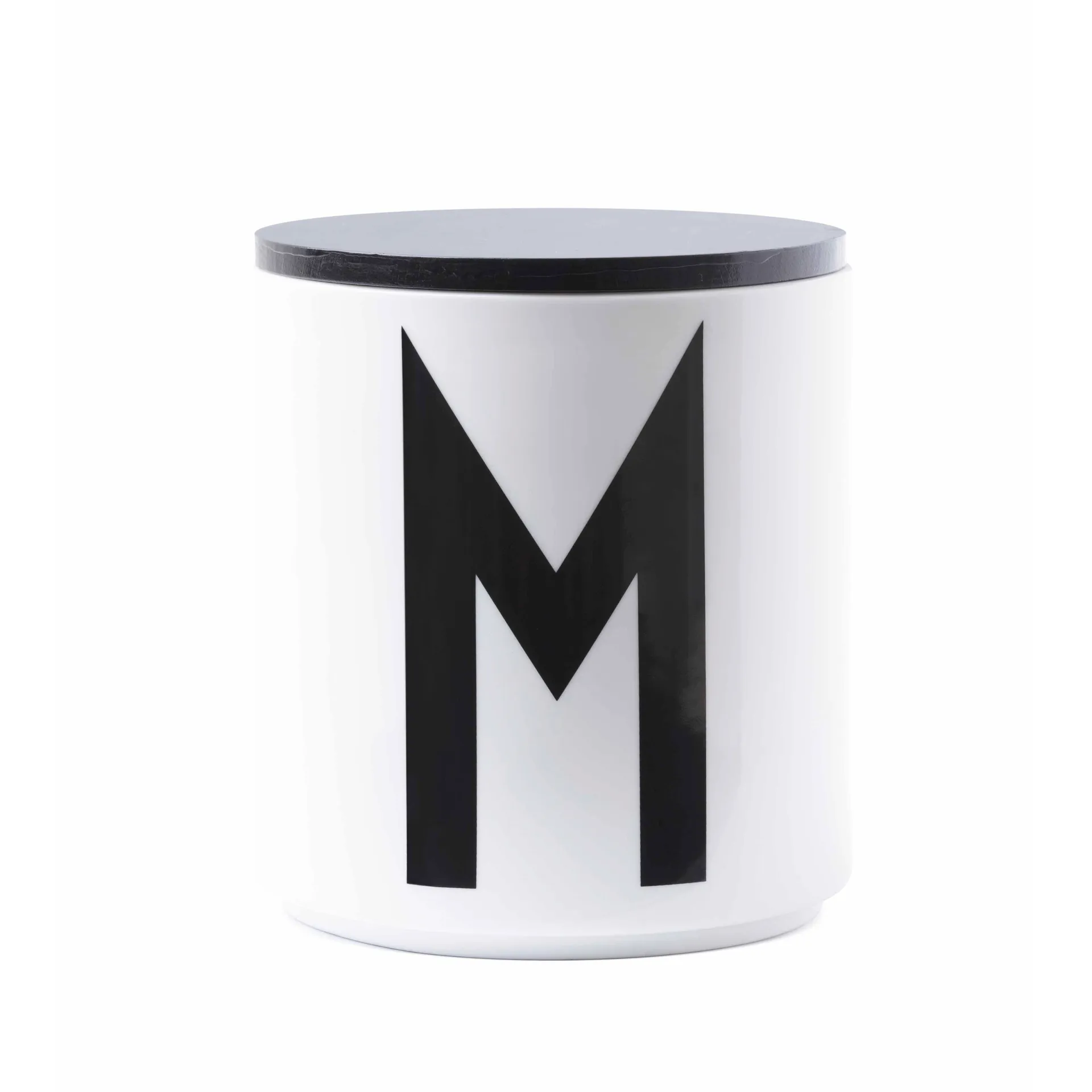 Design Letters wooden cap Ø 11,5 cm, black Design Letters