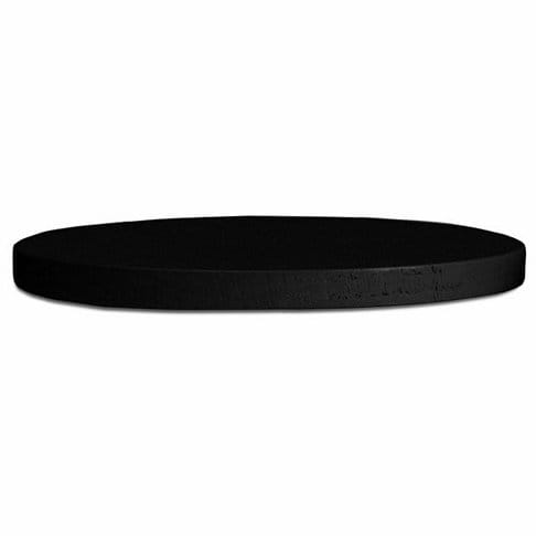 Design Letters wooden cap Ø 8 cm, black Design Letters