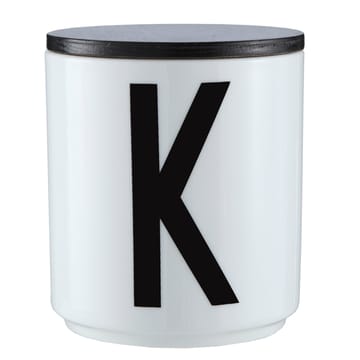 Design Letters wooden cap Ø 8 cm - black - Design Letters