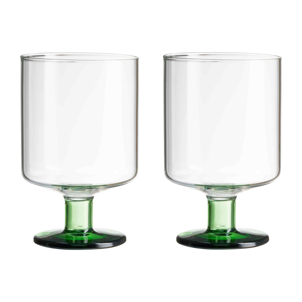 Design Letters Generous wine glass 30 cl 2-pack Clear-green