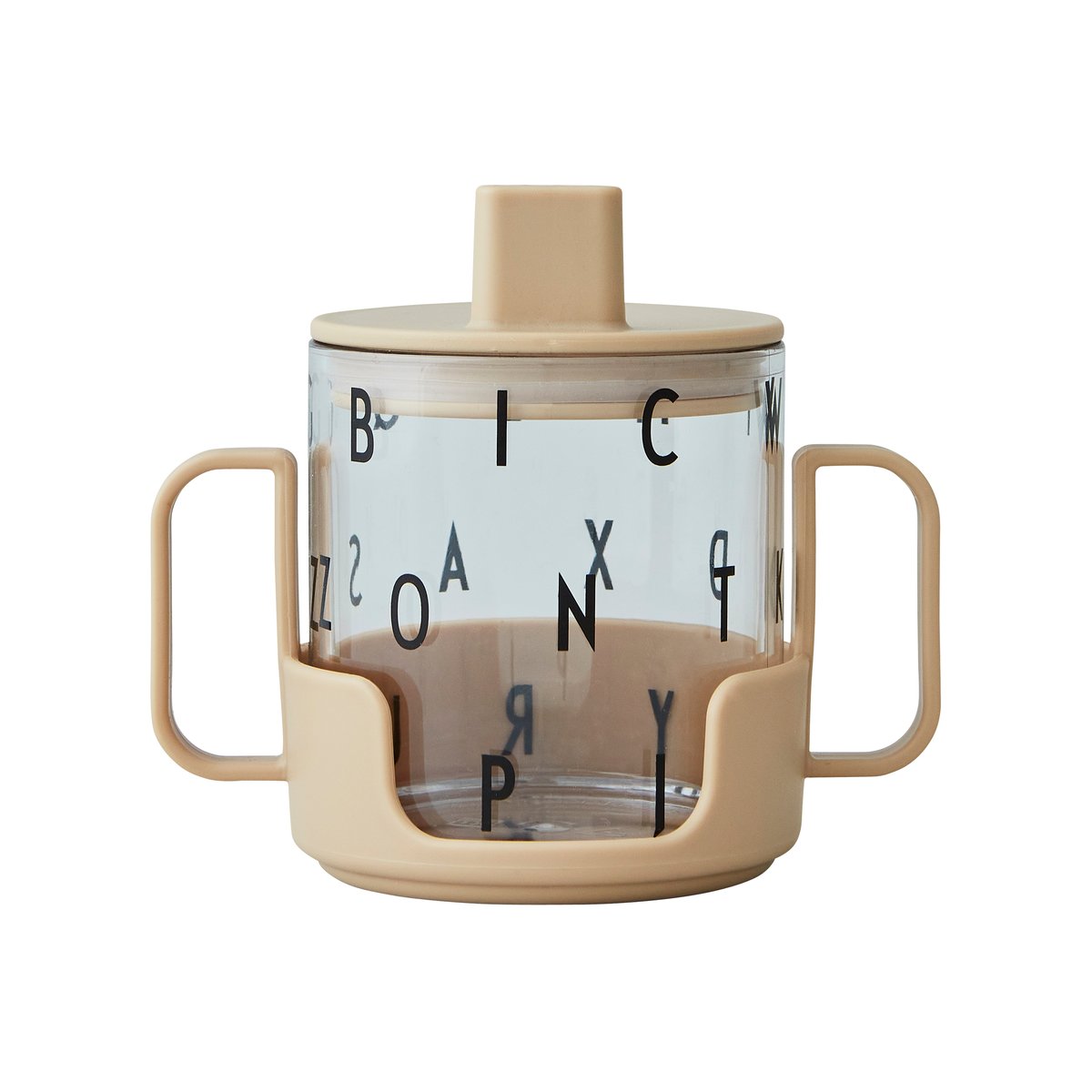 Design Letters Grow with your cup Beige | Scandinavian Design | Children's tableware | Beige