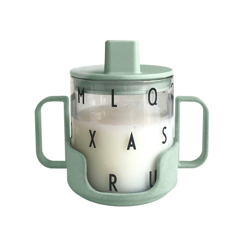Design Letters Grow with your cup green | Scandinavian Design | Children's tableware | Green