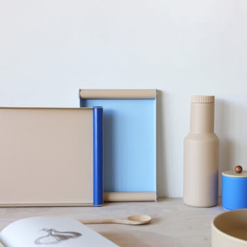 Ray Serving tray large - Beige-blue - Design Letters