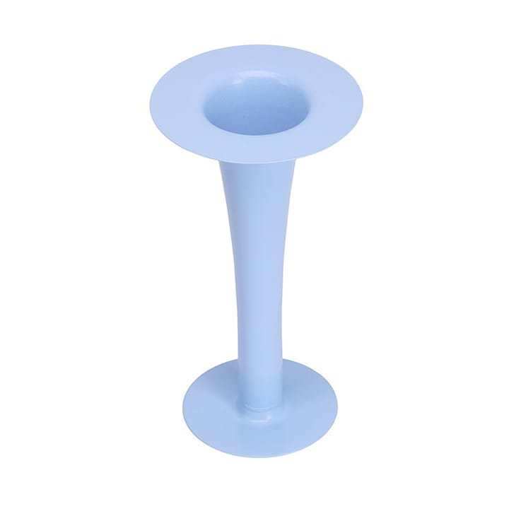 Trumpet 2-in-1 vase and candle holder 24 cm - Blue - Design Letters