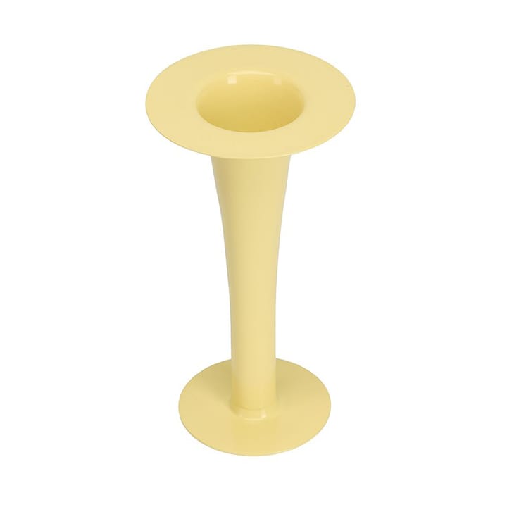 Trumpet 2-in-1 vase and candle holder 24 cm - Yellow - Design Letters