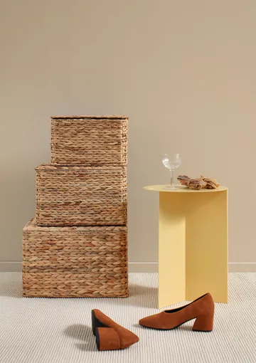 Basket with lid 4 pcs - Fishbone - Dixie