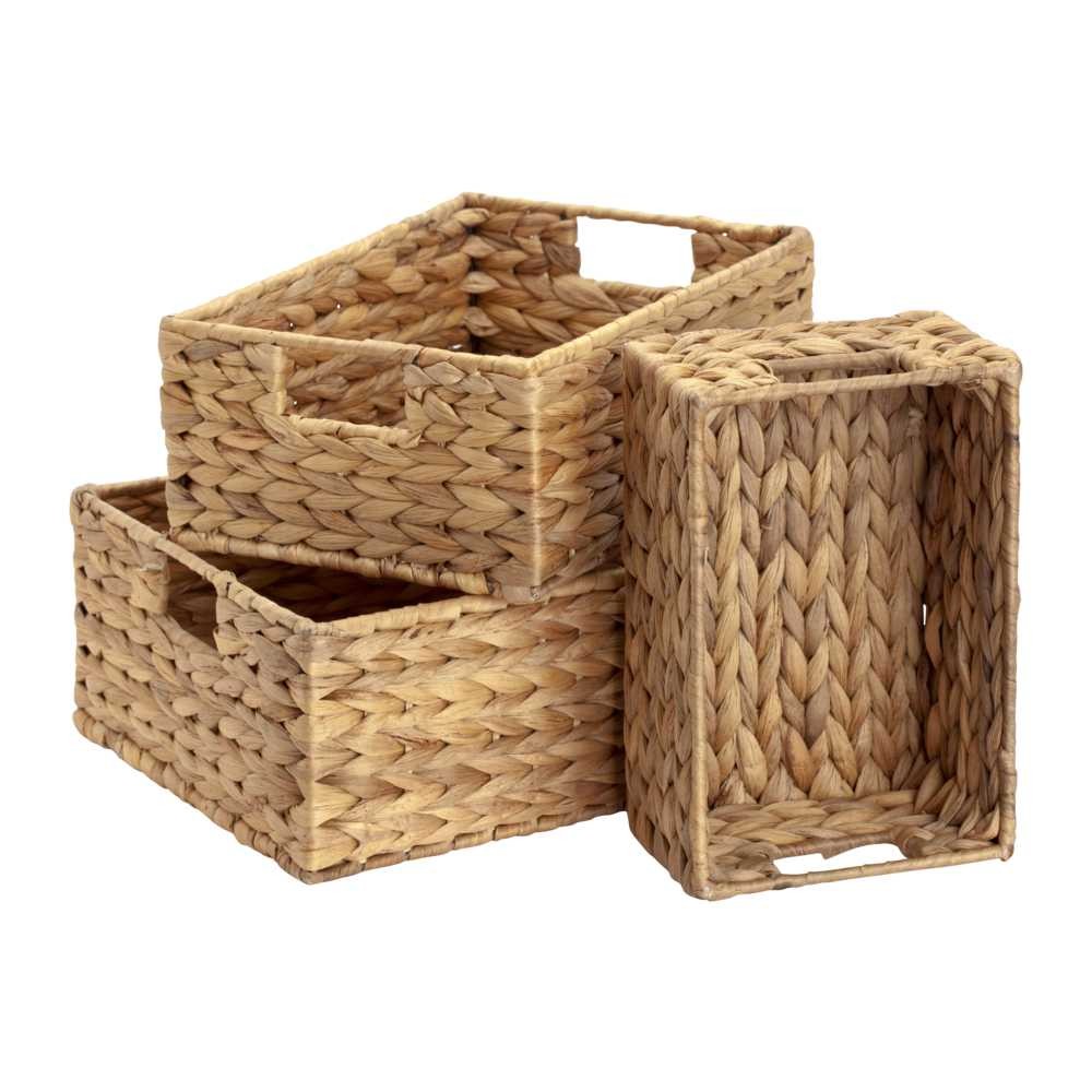 Dixie Baskets mini 3 pcs Fishbone | Scandinavian Design | Storage baskets | Beige