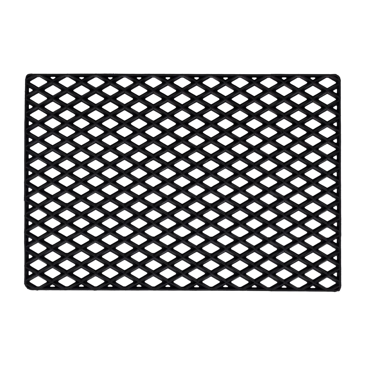 Dixie Black grid doormat 45x75 cm | Scandinavian Design | Door mats | Black