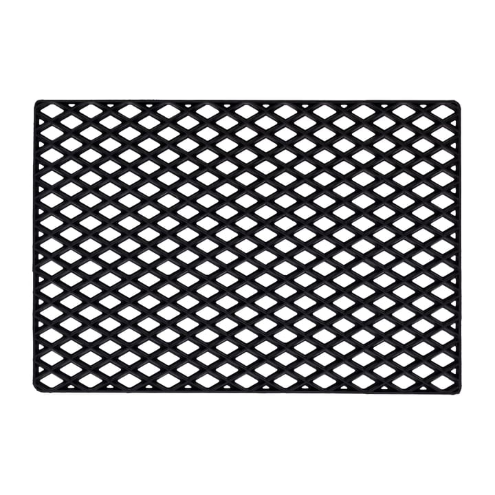 Black grid doormat - 45x75 cm - Dixie