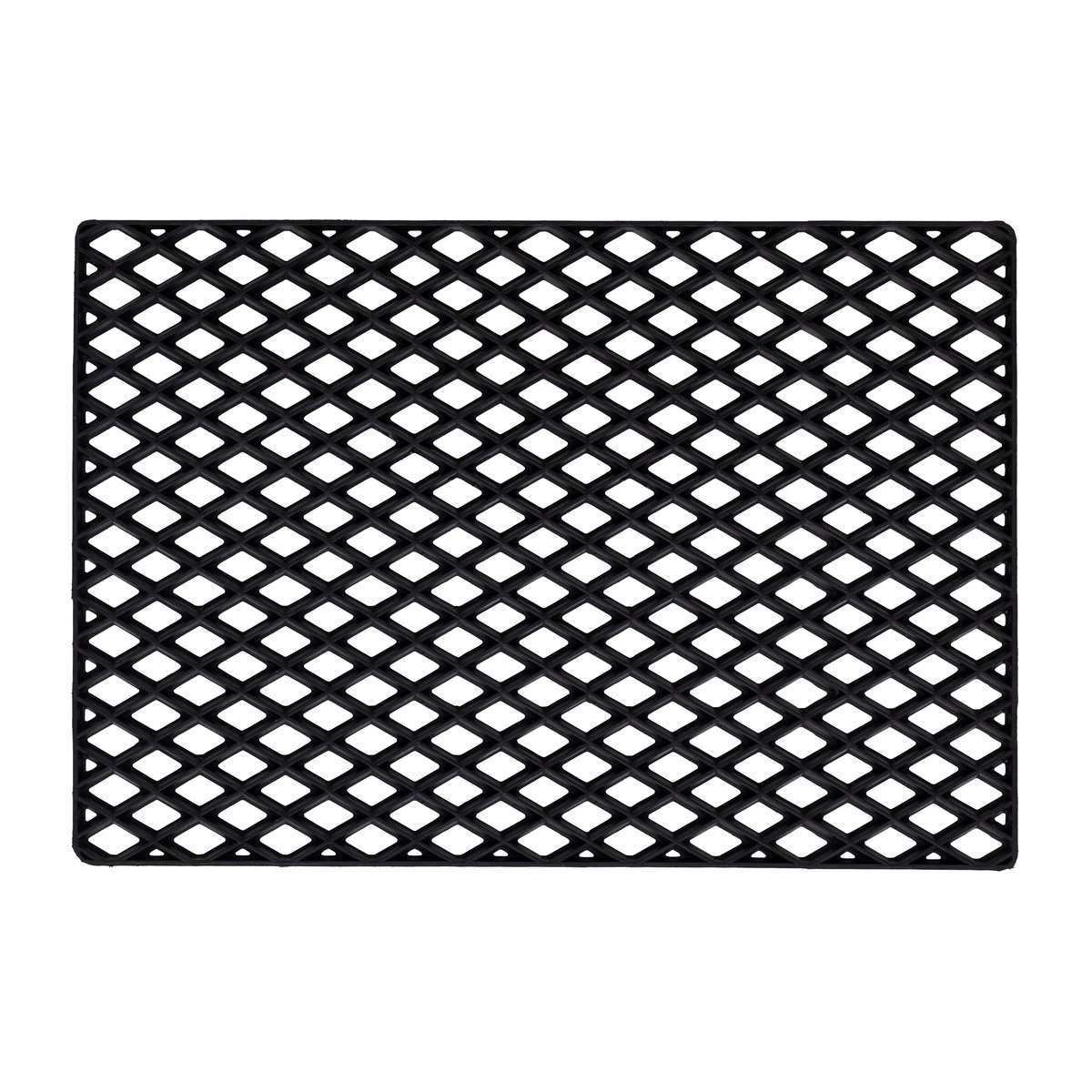 Dixie Black grid doormat 60x90 cm | Scandinavian Design | Door mats | Black