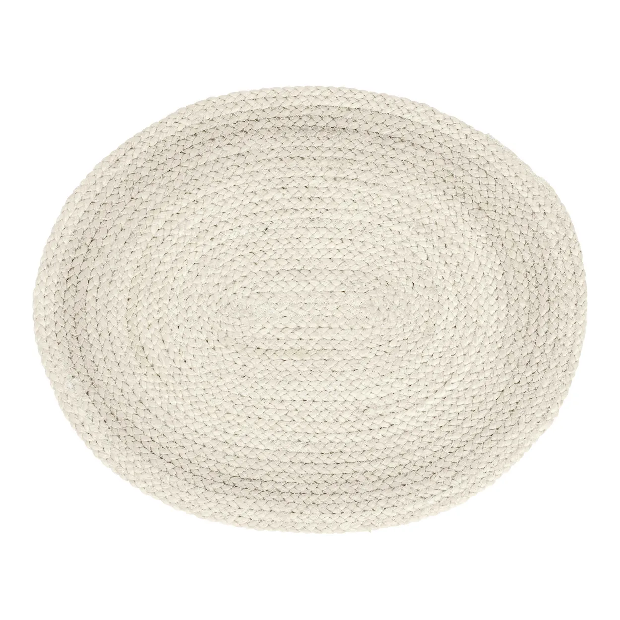 Dixie Braided placemat oval ivory | Scandinavian Design | Placemats | Beige