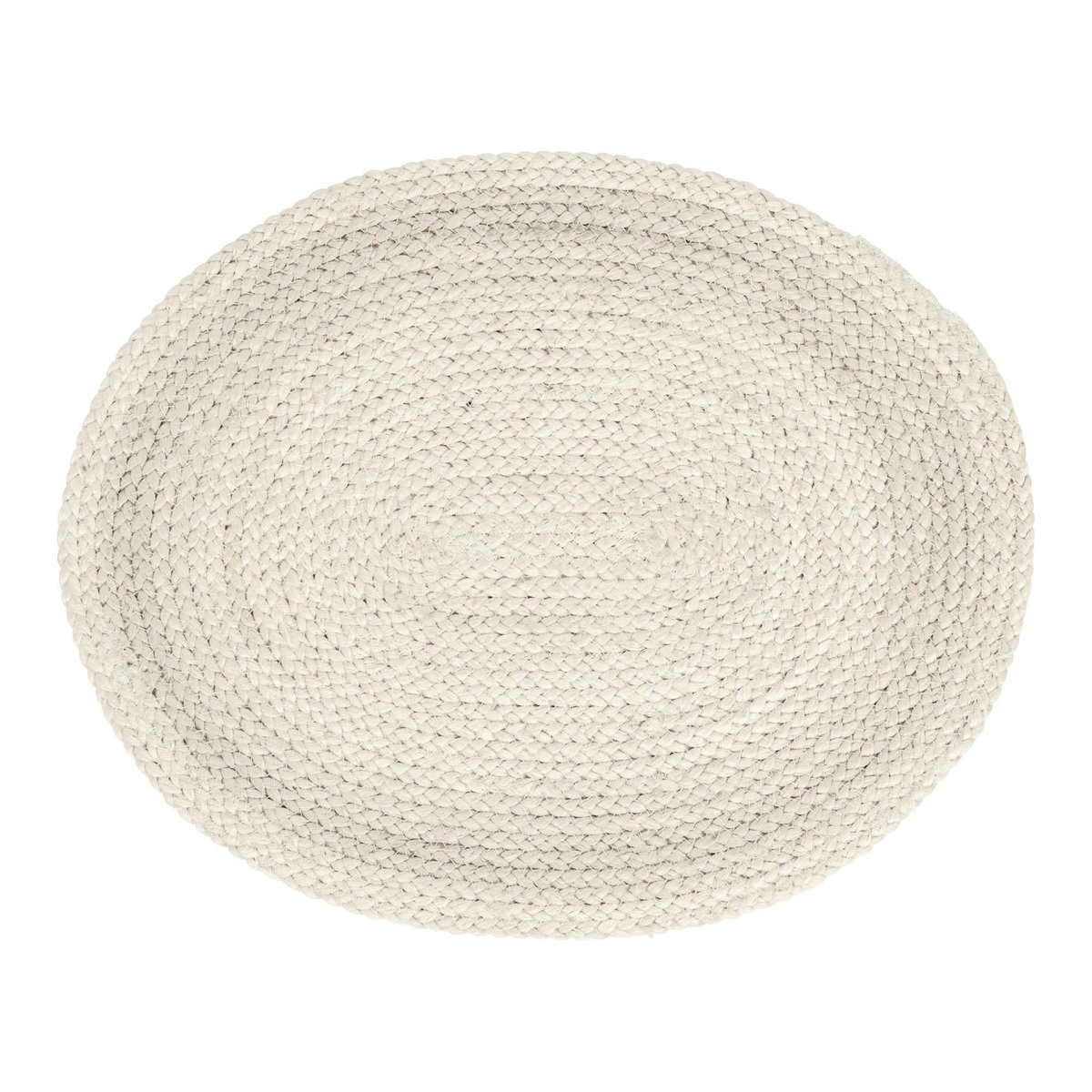 Dixie Braided placemat oval ivory | Scandinavian Design | Placemats | Beige