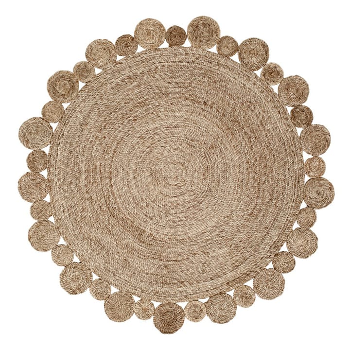 Circle juterug natural grey - 150 cm - Dixie