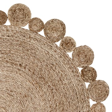 Circle juterug natural grey - 150 cm - Dixie