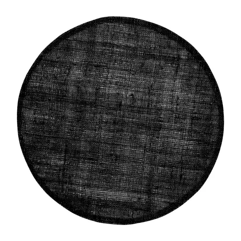 Dixie Dixie linen placemat round black | Scandinavian Design | Placemats | Black