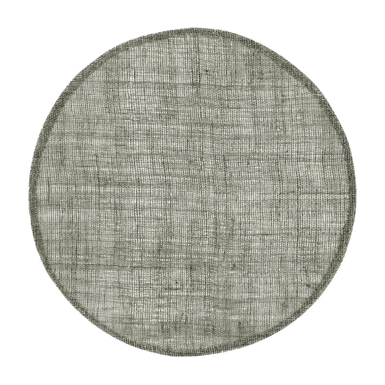 Dixie linen placemat round dark grey | Scandinavian Design | Placemats | Grey