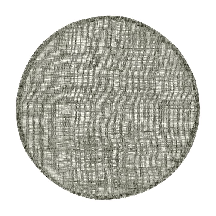 Dixie linen placemat round - dark grey - Dixie