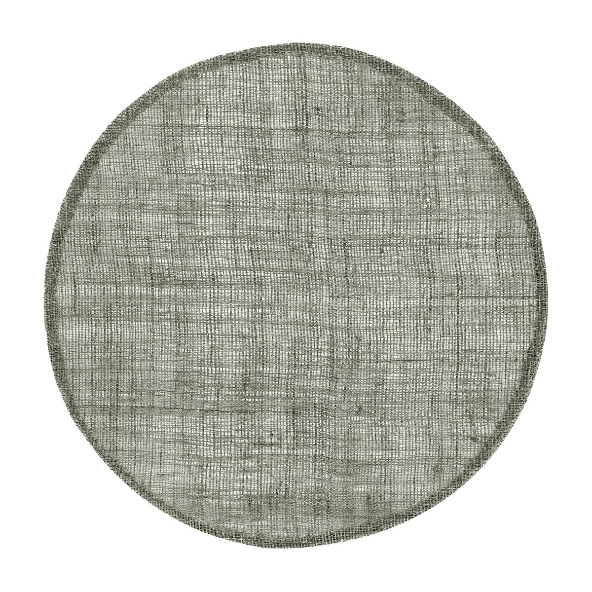 Dixie Dixie linen placemat round dark grey | Scandinavian Design | Placemats | Grey