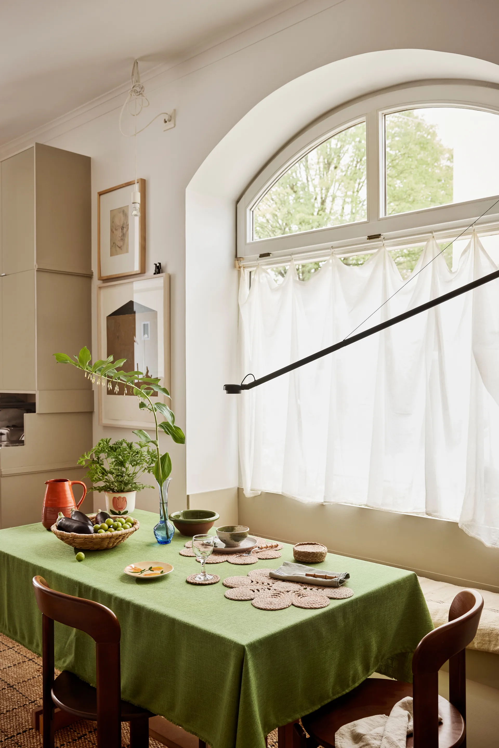 Elin coaster Ø10.5 cm 6-pack, Natural Dixie