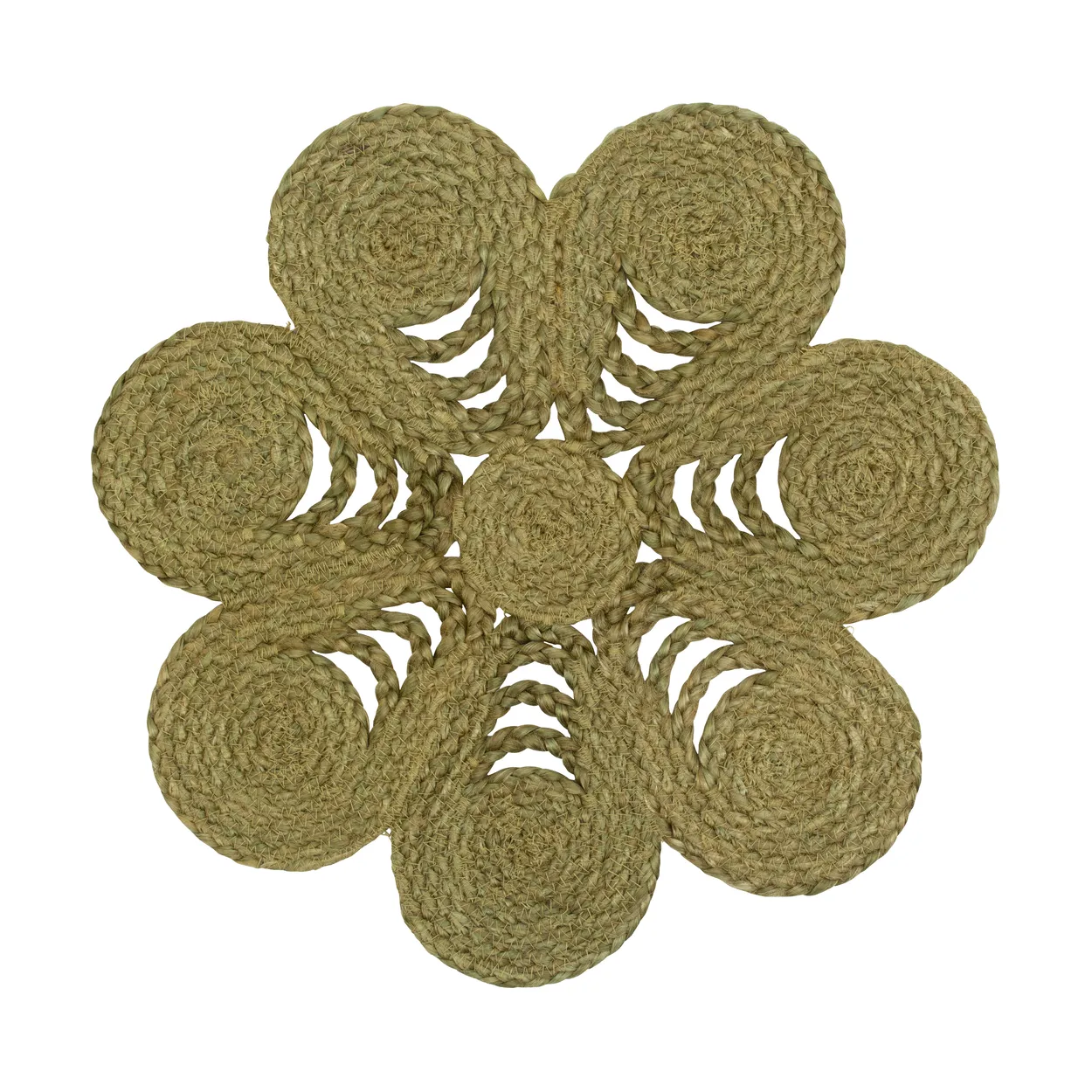 Dixie Elin placemat anemone Ø40 cm Avocado | Scandinavian Design | Placemats | Green