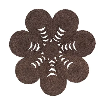 Elin placemat anemone Ø40 cm - Coffee - Dixie